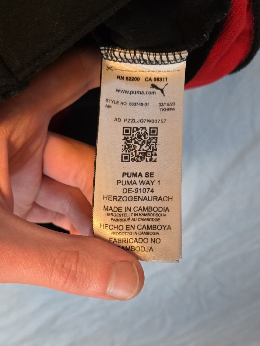 Puma Scuderia Ferrari Full Zip Hoodie Sweater Black And Red - Picture 8 of 12